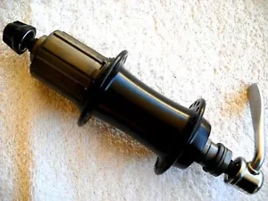 **NOS SHIMANO ALEACIÓN NEGRA LIBERACIÓN RÁPIDA 32 ORIFICIOS 8/9/10 velocidades BUJE/PINCHO CASETE** - Imagen 1 de 3