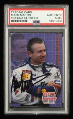 Mark Martin Signed 1996 Maxx Odyssey #6 (PSA) - A - Image 1 of 2