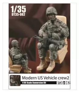 DiVision miniature 1/35 Modern US Vehicle Crew2 Figure Model Kit #DT35-082 - Picture 1 of 4