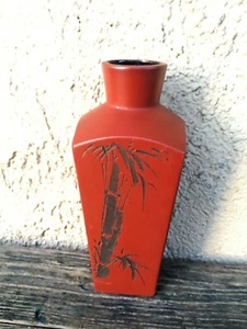 KLEINE VASE BESETZT JAPAN E W PRINZESSIN KRONE VINTAGE HANDARBEIT SIGNIERT KERAMIK - Bild 1 von 9