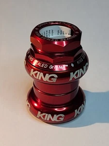 Chris King headset 1" GripNut threaded New NOS Red - Picture 1 of 6