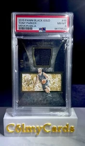 2015-16 Panini Oro Negro - Memorabilia #48 Tony Parker/99 (MEM) Spurs PSA HOF - Imagen 1 de 5