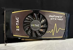 ZOTAC GeForce GTX460 OC 1GB 256BIT DDR5 HDMI DV1 DP Video Graphics Card - Picture 1 of 12
