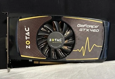 ZOTAC GeForce GTX460 OC 1GB 256BIT DDR5 HDMI DV1 DP Video Graphics Card - Image 1 of 4
