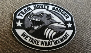 Honey Badger We Take What We Want Embroidered Patch Hook And Loop - Picture 1 of 2