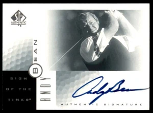 2001 SP AUTHENTIC SIGN OF THE TIMES ANDY BEAN AUTO PGA #AB - Foto 1 di 2