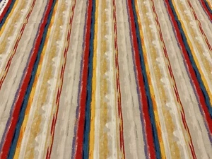 Silvia's Splendor Silvia Vassileva P&B Textiles Multi Stripe Cotton Fabric BTY - Picture 1 of 3