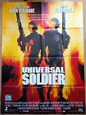 Affiche cinéma UNIVERSAL SOLDIER J.C Van Damme Dolph Lundgren 120 x 160 cm