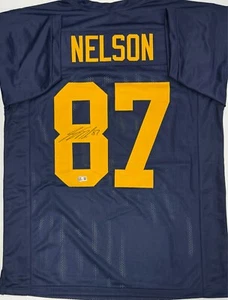 Camiseta deportiva ACME JORDY NELSON - Green Bay Packers - réplica personalizada firmada AUTO - BAS - Imagen 1 de 3