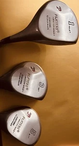 PLAYERS MASTER GOLD FAIRWAY 1,3, 5 WOOD R-FLEX RH GRAPHITE SHAFT W/HEAD COVERS - Picture 1 of 15