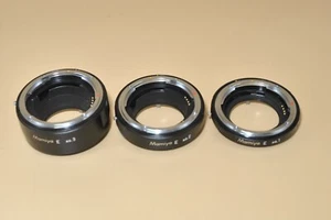 *Exc* Mamiya 645E Extension Ring Tube Set No.1 No.2 No.3 from Japan *Rare* - Picture 1 of 9