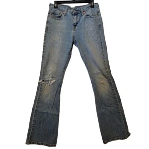 Jeans blu Levi's denim da donna effetto invecchiato taglia 10M - Foto 1 di 12