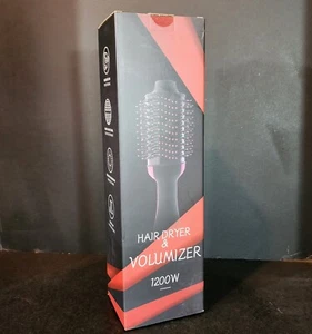 Secador de pelo y voluminizador - negro/rojo - nuevo, caja abierta 1200 vatios - Imagen 1 de 7