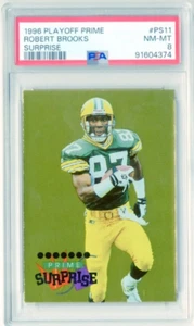 ROBERT BROOKS 1996 Playoff Prime Surprise #PS11 1:288 PACKS PSA NM-MT 8 - Picture 1 of 2