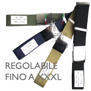 CINTURA CINTA CANAPA FIBBIA LISCIA TINTA UNITA LUNGHEZZA CM 140 XXXL - Bild 1 von 1