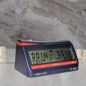 Chess Clock Professional Sturdy Chess Timer Clock Multifunctional Compact Chess - Picture 1 of 7
