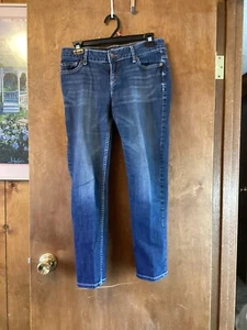 Simply Vera Wang Damen-Skinny-Jeans blau mittelhoher Bund verwaschen Größe 6 - Bild 1 von 4