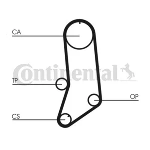 ContiTech Timing Belt Kit Set - Part No: CT594K3 - 118 Teeth - EO Quality - Picture 1 of 2