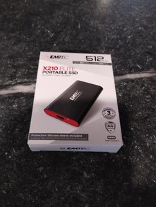 Emtec ECSSD256GX210 256GB X210 Elite SATA III Portable Solid State Drive (SSD) - Afbeelding 1 van 1