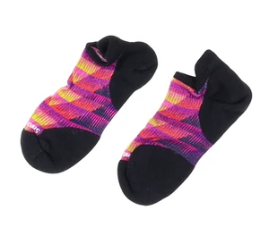 Smartwool L13529 Womens Purple PhD Run Light Elite Chevron Micro Socks Size M - Picture 1 of 3