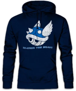 Smashing Your Dreams Hoodie Sweatshirt Super Gamer Mario Fun Tortoiseshell - Picture 1 of 1