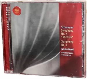 RCA CD: Robert SCHUMANN Symphonies Nos. 3 & 4 - Gunter WAND - 2004 USA 24-bit - Bild 1 von 3