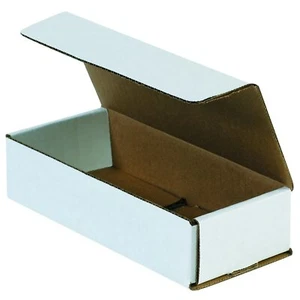 50 cajas de solapas troqueladas blancas de 10"" x 5"" x 2"" envío gratuito - Imagen 1 de 1