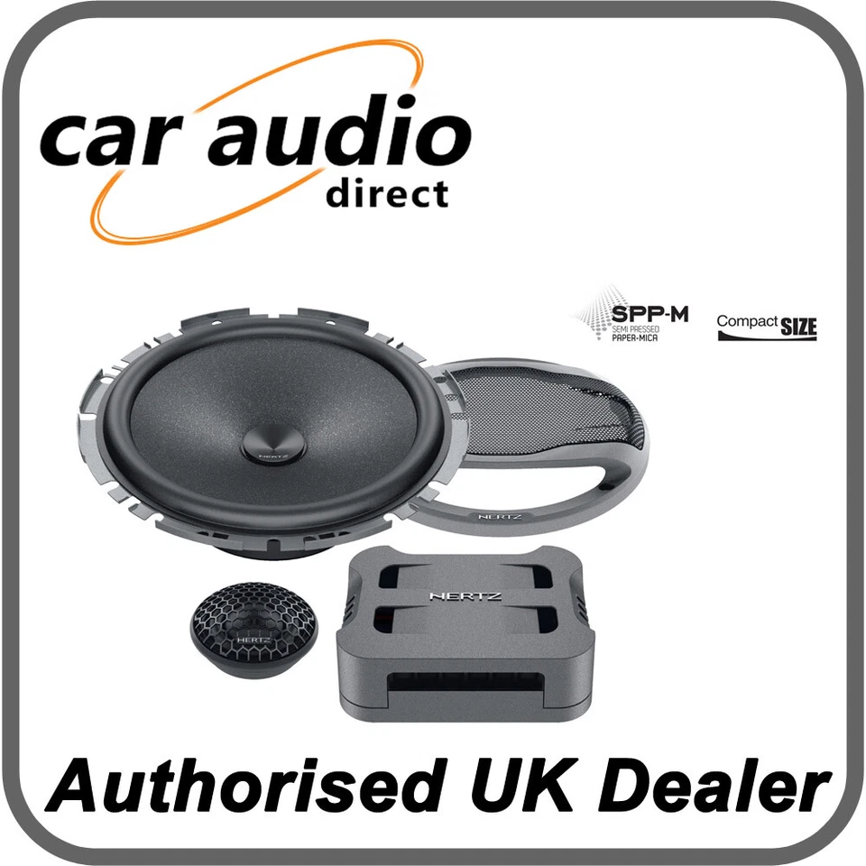 Hertz Cento CK 165 F - 6.5” 16.5cm 270 Watt Shallow Slim Fit 2 Way Components - Image 1 of 1