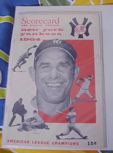 1964 NY YANKEES Game Program Senators- Yankee Stadium - unscored - Picture 1 of 5