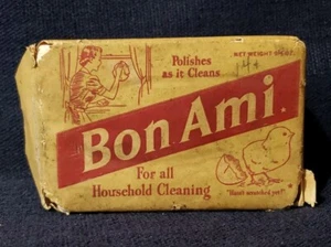 Vintage (1930's?) Bon Ami Cake Soap "Polishes As It Cleans" Made in USA - Picture 1 of 5