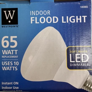 WESTPOINTE Soft White 65 Watt LED Dimmable Mercury Free Indoor Flood Light - Picture 1 of 3
