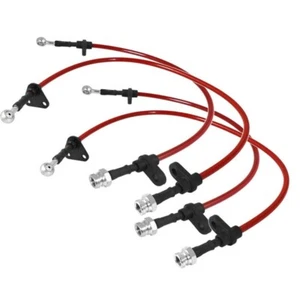 Fit Acura Integra 94-97 Braided Stainless Steel Brake line Honda Civic 92-95 - Picture 1 of 7