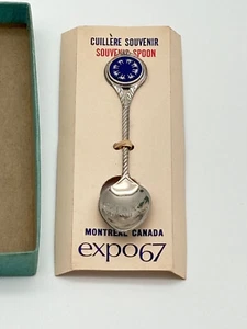 1967 Souvenir Spoon Montreal Canada Expo 67 w/Box - Picture 1 of 5