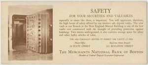 The Merchants Nation Bank of Boston - Secador de tinta vintage - Imagen 1 de 2