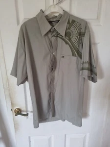 Quiksilver Tattoo Design Shirt Mens Size Large Short Sleeve - Picture 1 of 5