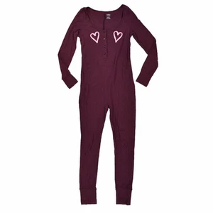 Victoria's Secret Pink One Piece Pajamas Sleep Lounge Sleepwear New Pjs S M L - Picture 1 of 2