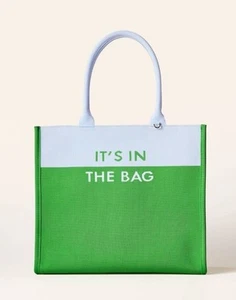 Colorblock Knit Tote - kate spade New York x Target Green Blue "It's In The Bag" - Picture 1 of 4