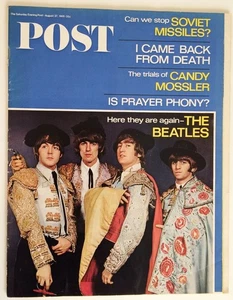 Saturday Evening Post Magazine August 27 1966 The Beatles, Ex Cond - Imagen 1 de 5