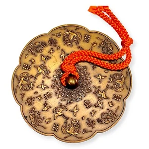 Japanese Paperweight Bunchin Shosoin Bronze Crane Calligraphy Display Nara C4 - Picture 1 of 11