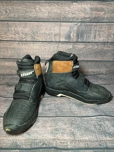 Thor Blitz LS Boots Black Leather Color Men's Size 11 Offroad Riding - Foto 1 di 8