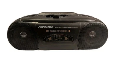 DISEÑO DE SONIDO COLOR MELODÍAS BOOMBOX VINTAGE Negro 4635 Foto 1 de 4