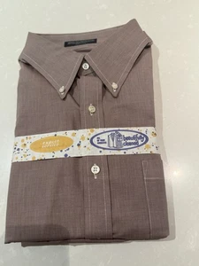 Gant Pinpoint Oxford Dress Shirt WRINKLE FREE Men's Size 17 - 32 33 Made In USA - Picture 1 of 4