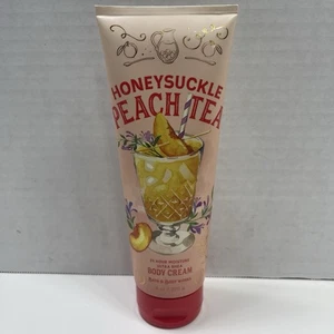 Bath & Body Works Moisture Ultra Shea Body Cream 8 oz - Honeysuckle Peach Tea - Picture 1 of 3
