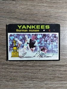 1971 O-Pee-Chee - Thurman Munson #5 (Papierverlust auf Rückseite) - Bild 1 von 3