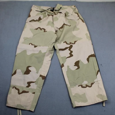 Military ECWCS Pants Mens Medium Short Desert Camo Gore-Tex Cold Weather Nylon - Image 1 of 4