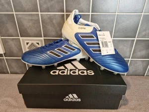 Scarpe da calcio Adidas Copa 17.2 blu in pelle FG taglia UK 7,5 tacchetti nuove - Foto 1 di 11