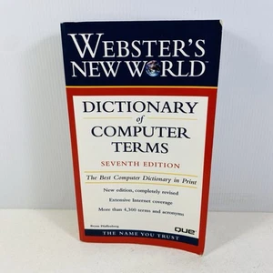 Webster's New World Dictionary of Computer Terms 7th Ed by Bryan Pfaffenberger - Picture 1 of 8
