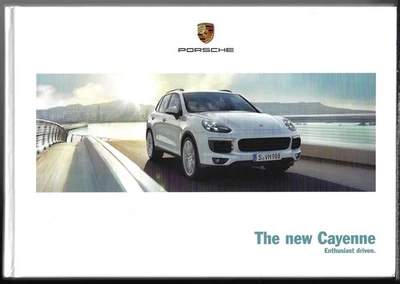 Porsche Cayenne 2014-2015 UK Market Hardback Brochure Diesel S E-Hybrid Turbo - Image 1 of 2