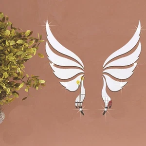 Mirror Wall Stickers for Kids Room Decor Bedroom Freely Collage Wing Decal - Picture 1 of 11