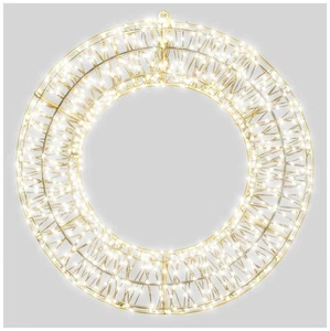 Pre-Lit Corona Micro LED Bianco Caldo con Timer, 700mm Luci di Natale - Foto 1 di 3